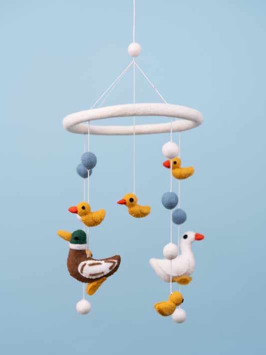 Entchen Mobile | Ente und Gans | handgemacht aus Filz